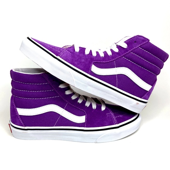 Vans Sk8-Hi Dewberry & True White Sneakers - Picture 13 of 16
